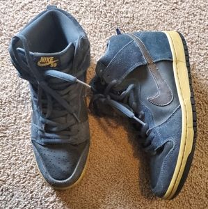 Sb Dunks High Charcoal Tar Sz 10.5